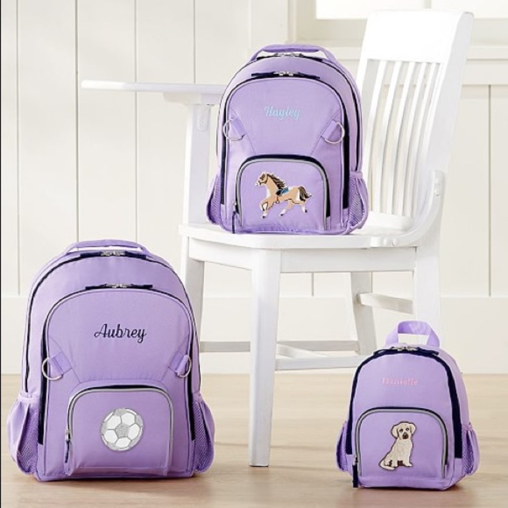 NWT PB Kids Large Fairfax Backpack in Lavender